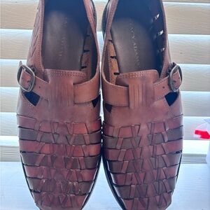 Stacy Adams Men's Woven Brown Slip-Ons